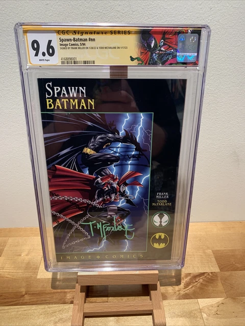 CGC SS 9.6 Spawn Batman Signed Frank Miller Todd Mcfarlane w/ Custom Label *****