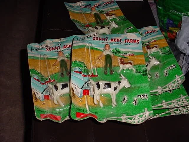 lot of (8) 1950's HARTLAND SUNNY ACRE FARMS # 708 sealed in pkg NEW farmer son