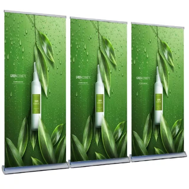 33½"x65"-90" PREMIUM Retractable Roll Up Banner Stand with Wide Base(STAND ONLY)