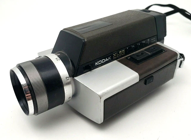 Cámara de cine Kodak XL55 8 mm de colección con lente zoom Kodak EKTAR *SIN PROBAR TAL CUAL*