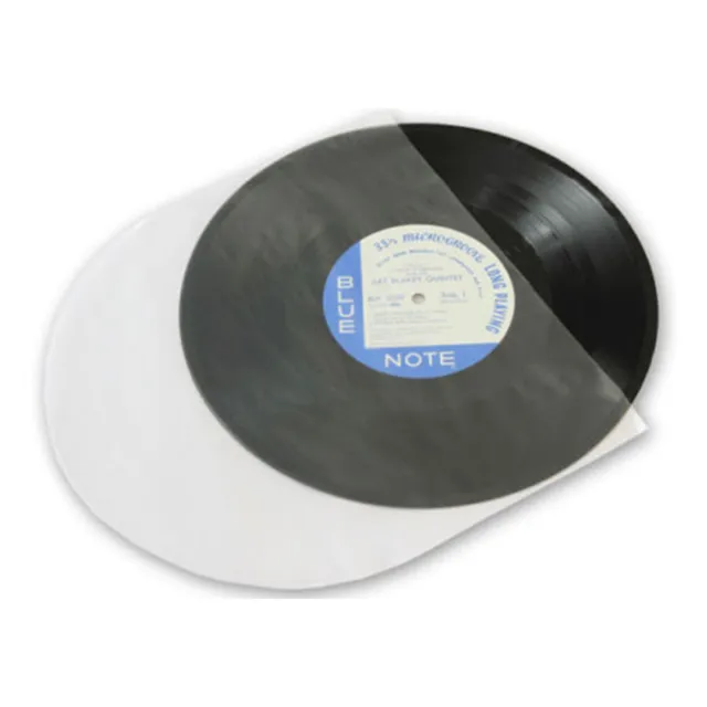 Plastic Cover  Inner Sleeves  For LP LD Vinyl Record Antistatic Clear