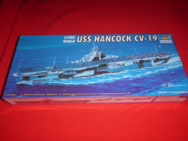 Trumpeter USS Hancock Aircraft Carrier 05737 Model Military Ship 1/700 Sealed