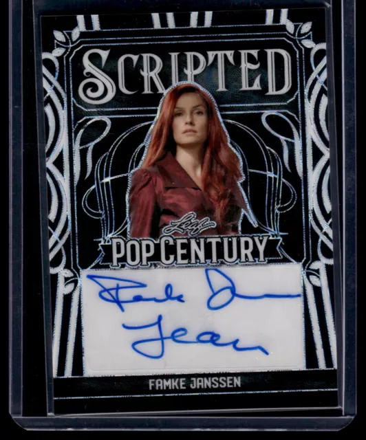 FAMKE JANSSEN 2024 Leaf Metal Pop Century Auto Black Scope SP 2/2 SC