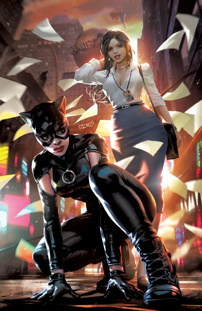 Batman Superman Worlds Finest #4 B Derrick Chew Card Stock Variant Catwoman GGA