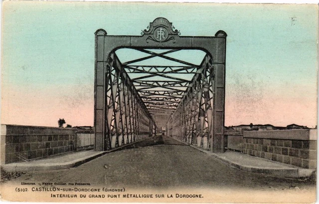 CPA CASTILLON-sur-DORDOGNE Interior of the Great Metal Bridge (176792)