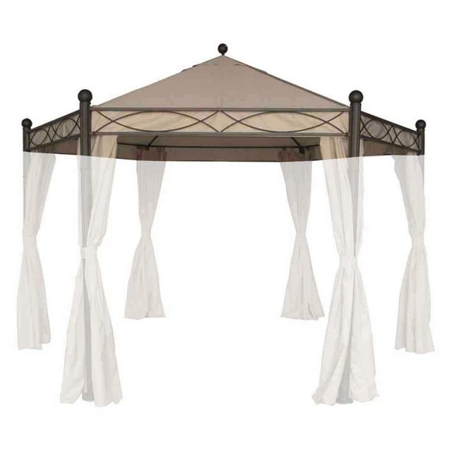 ERSATZDACH DACHBEZUG ZU Pavillon Kenia II 6eck natur Polyester PU