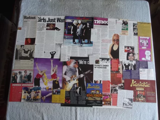 Kenickie - Lauren Laverne - Magazine Cuttings Collection - Clippings Adverts X21