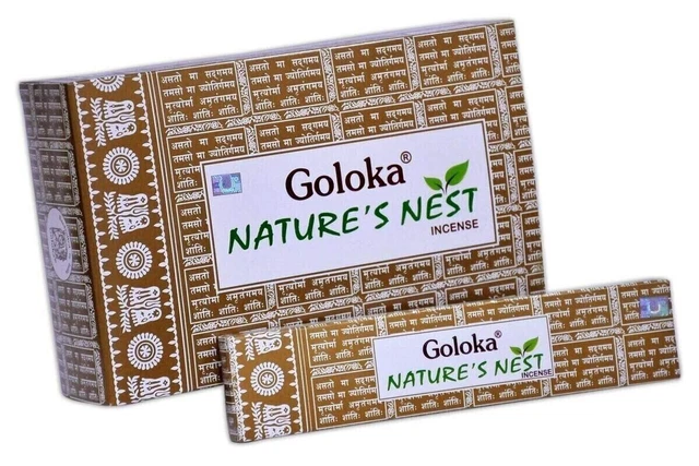 Goloka Nature's Nest Fregrance Agarbatti Incense Sticks 12 Packs of 15g X 180g