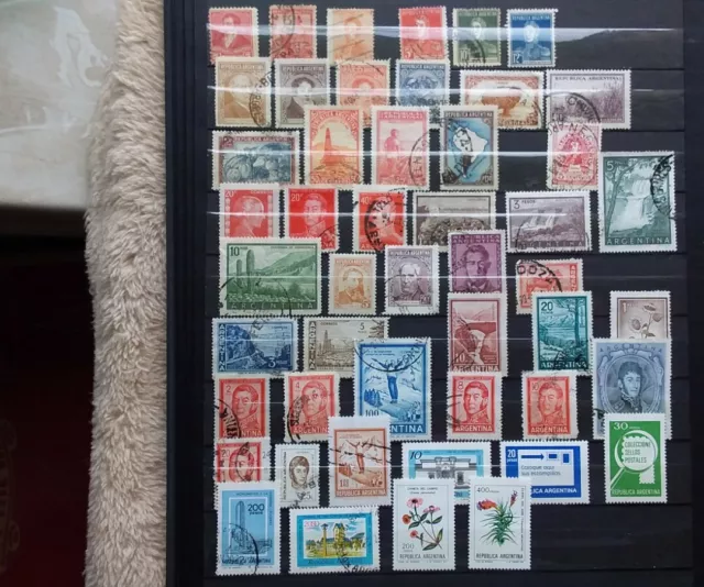 Briefmarken Sammlung Lot Amerika Süd 2 DIN A4 Seiten