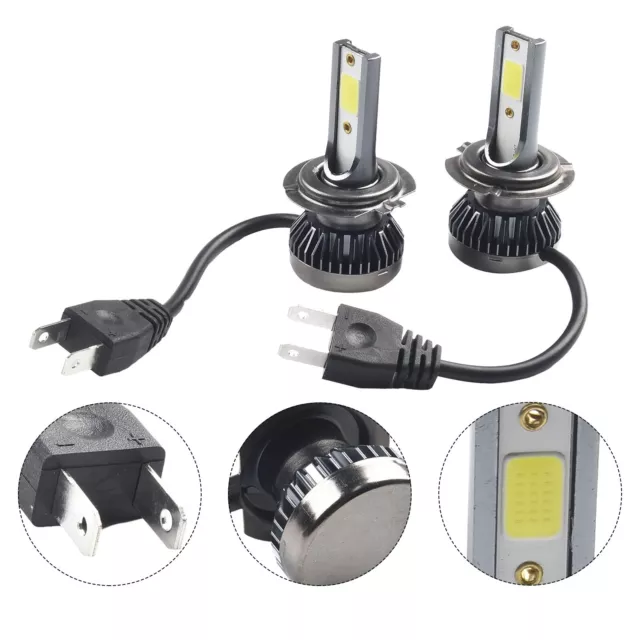 2PCS H7 Headlight Bulbs Pure White 110W Headlamp Light Hi/Low Beam Waterproof 2