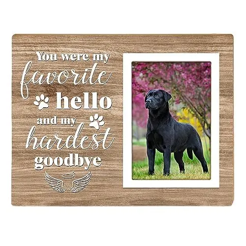 Memorial Picture Frame Pet Picture Frame Sympathy Gifts for Loss of Loved Pet...