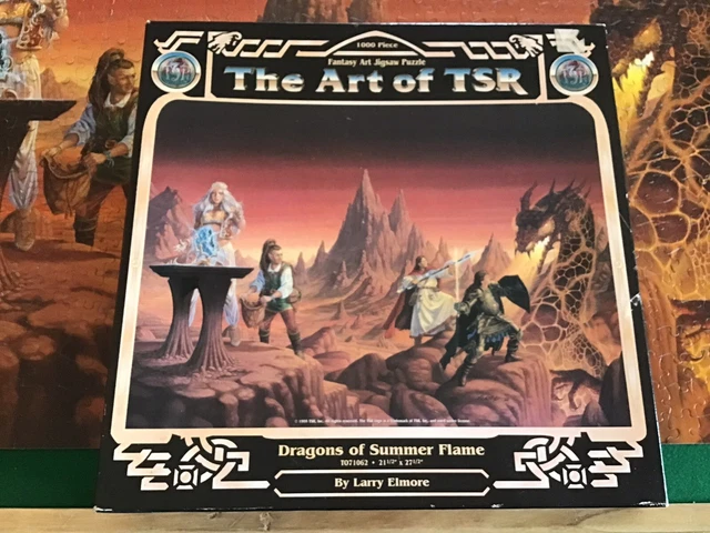 Puzzle AD&D The Art Of TSR - Book Of Lairs Complet (1000 Pièces) - Jeu De Rôle
