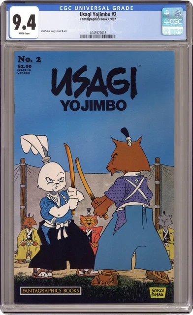 Usagi Yojimbo #2 CGC 9.4 1987 4045972018