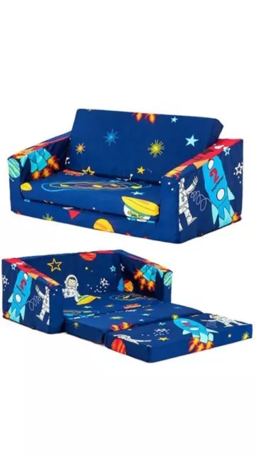 Ready Steady Bed Kids Children Mini Fold Out Lounger | Kids Sofa Bed Seat Chair