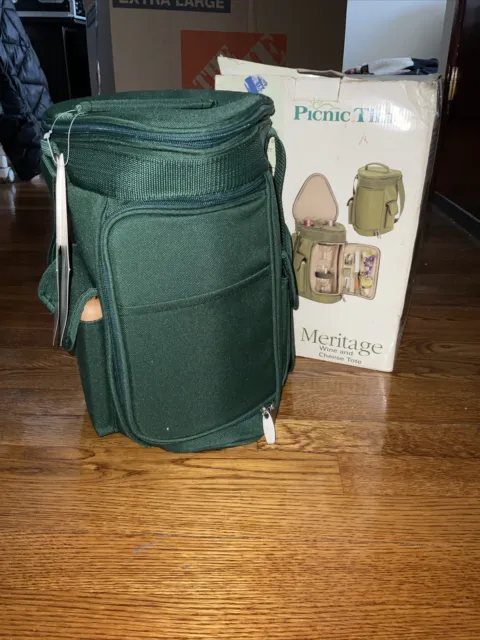 NEW  Meritage Wine and Cheese Tote Picnic Time with ThermoGuard Insulation