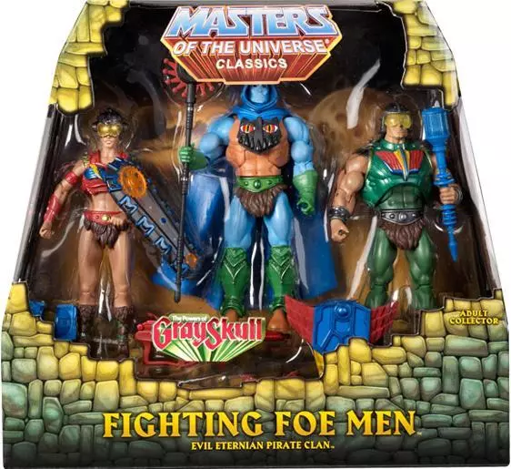 Für Auspacker#  The Fighting Foe Men 3-PACK Masters Classics He Man MOTU RAR