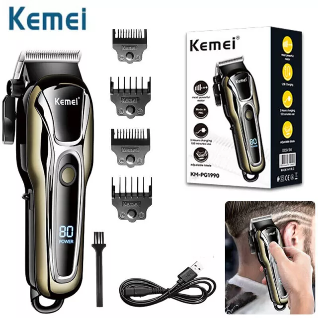 Kemei Electric Hair Clippers Cordless Trimmer Beard Cutting Brand Machine Razor