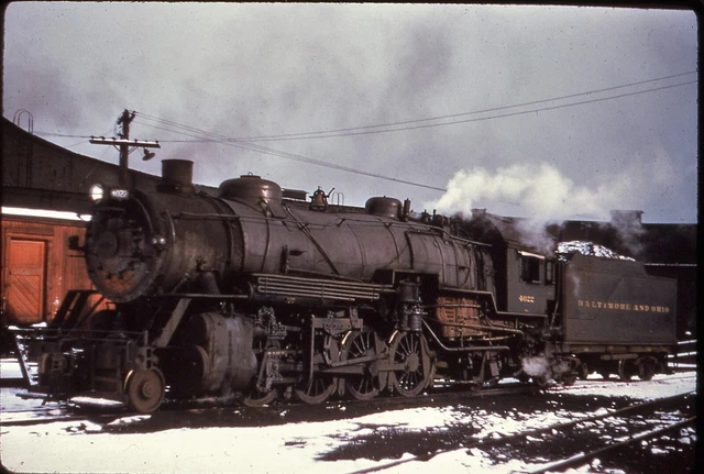 B&O Baltimore & Ohio 4022 Riners, PA 1954 duplicate slide