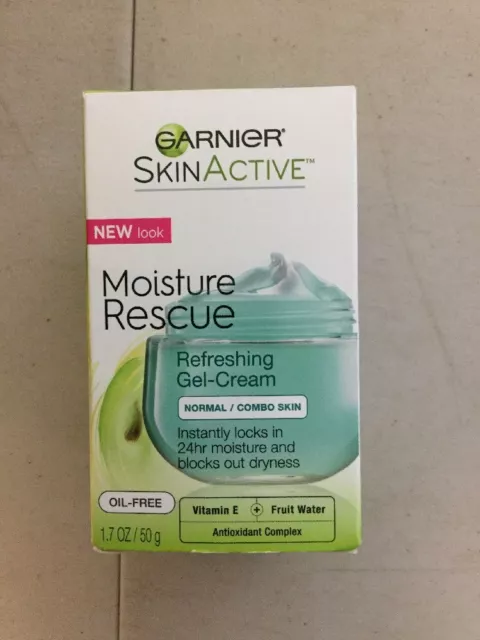 New Garnier Skin Active Moisture Rescue Refreshing Gel-Cream 1.7 oz