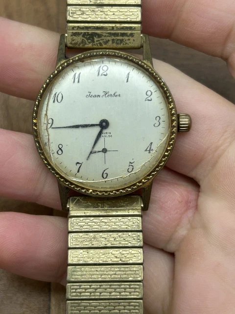 Bracelet De Montre En Cuir De Veau Jean Delatour - Marron - Largeur 14mm - Boucle Inox - Neuf Jamais Porté