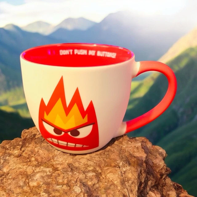 DISNEY PIXAR INSIDE Out 2 DON'T PUSH MY BUTTONS! Soft Touch Ceramic ~15 ...