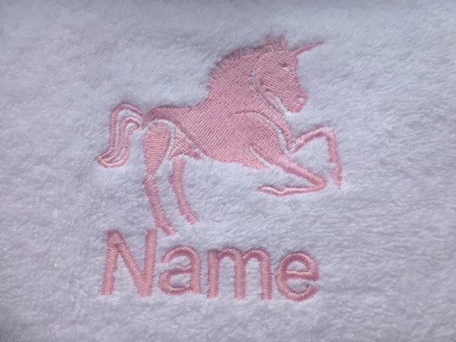 UNICORN ADULT design Embroidered on a Adult Robe with Personalised mystical