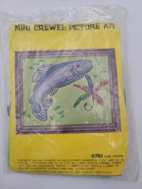 Kit de mini imágenes de cocina de colección vogart crafts" años 70 4,5"" x 5,5"" NOB