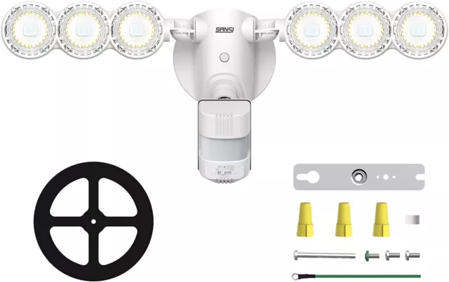 LED Fluter SANSI 15W/45W Strahler mit Bewegungsmelder Lamp 4 Modi 230V IP65 CE