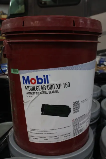 Mobil MobilGear 600 XP 150 Premium Industrial Gear Oil ISO VG 150 5-Gallon NEW