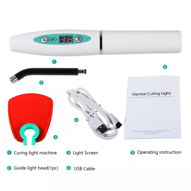 Dental Curing Light Lamp 2300mw Dental 5W Wireless Cordless LED for Cure DentisT
