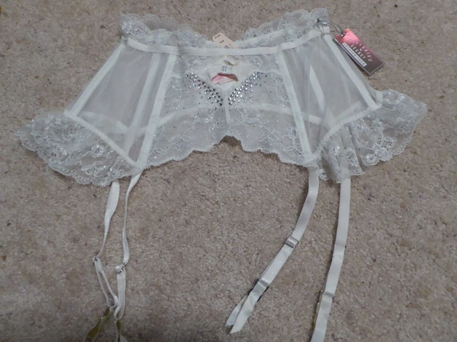 Victoria's Secret Limited Edition Fashion Show 2013 Garter Belt Medium, White