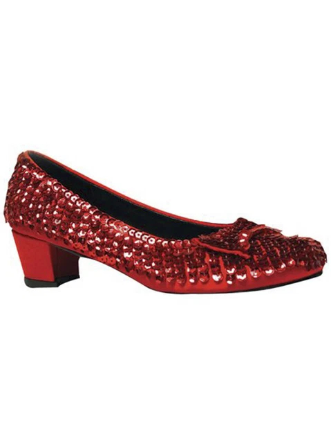 Children's Red Sequin Shoes