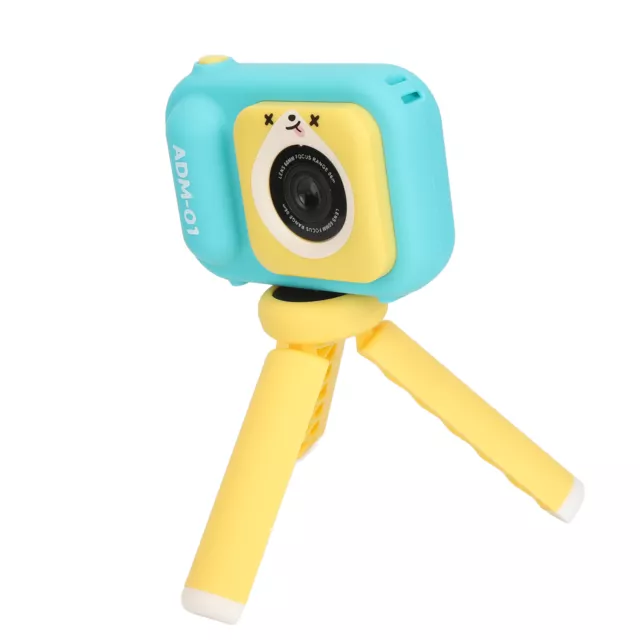 Kids Camera Blue 48MP Dual Lens 2.4inch IPS Screen W/Tripod Kids Video Camera FR