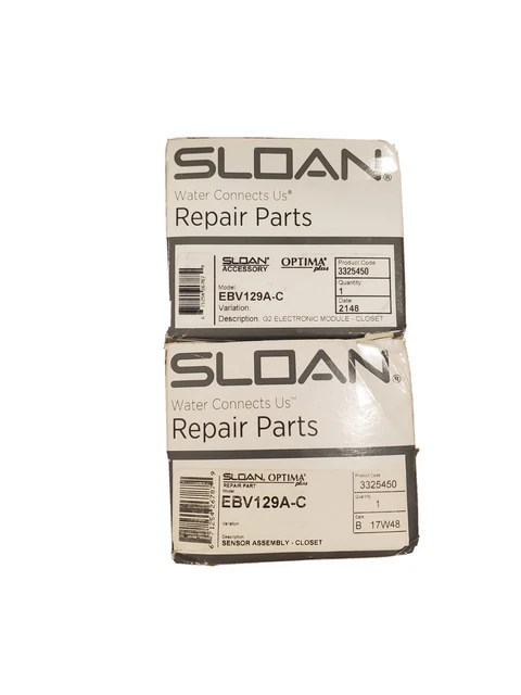 2x Sloan Sensor Assembly EBV-129A-C G2 Electronic Module