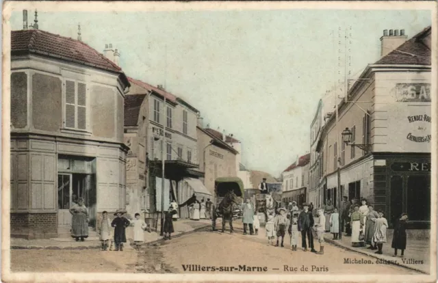 CPA VILLIERS-sur-MARNE Rue de Paris (809978)