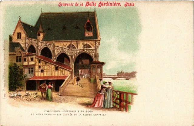 CPA AK PARIS EXPO 1900 Le Vieux Paris. Degres de la Ste-Chapelle (576090)