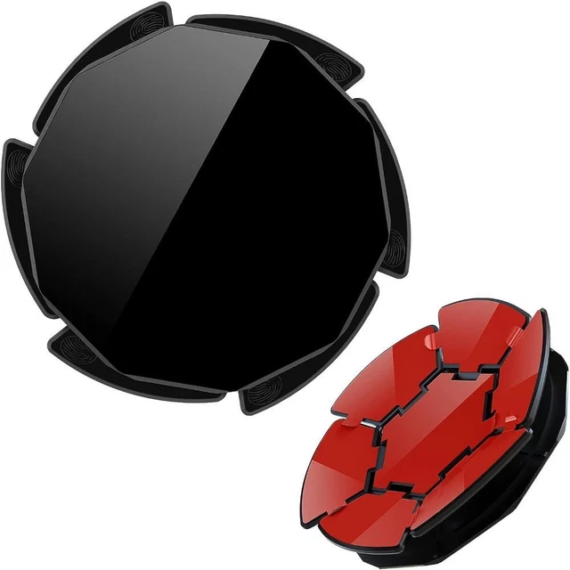 Support Adhésif Rond Noir De 80 Mm Pour Tableau De Bord De Voiture