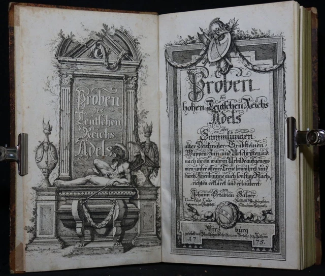 Salver: Proben des hohen Teutschen Reichs Adels 1775 Folio 240 Kupferstiche