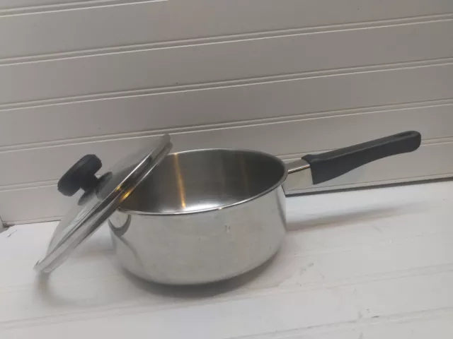 Saute Pan 12” Basics Tools of the Trade Stainless Steel 5 Quart Good Used  Cond