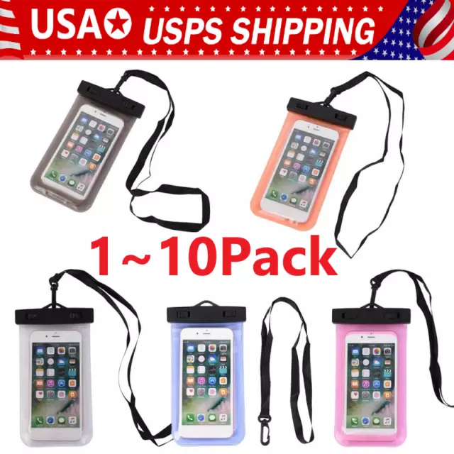 Waterproof Floating Pouch Dry Bag Case Cover For iPhone Cell Phone Touchscreen