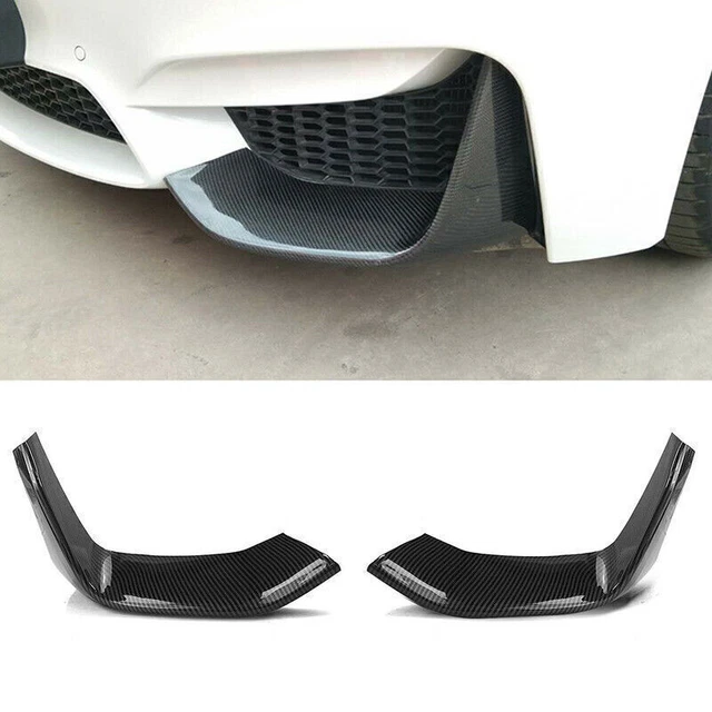 Pair Front Guard Bumper Splitter Diffuser Lip Carbon Fiber For BMW M3 M4 F80 F82