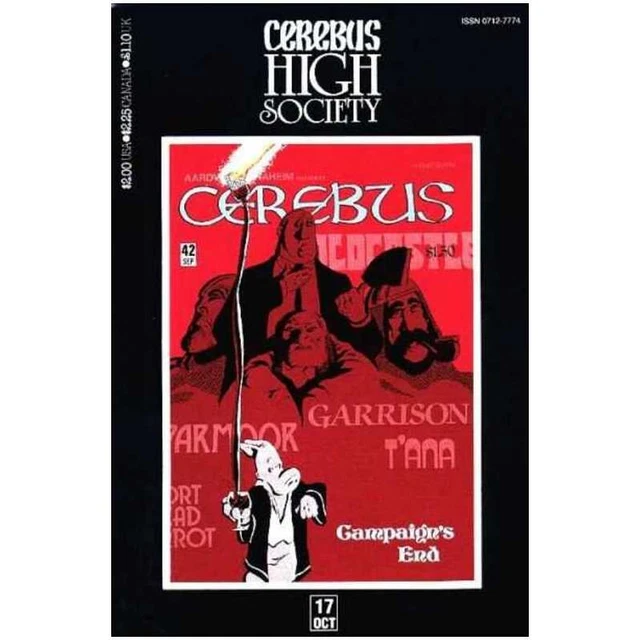 Cerebus: High Society #17 in Very Fine condition. Aardvark-Vanaheim comics [d"