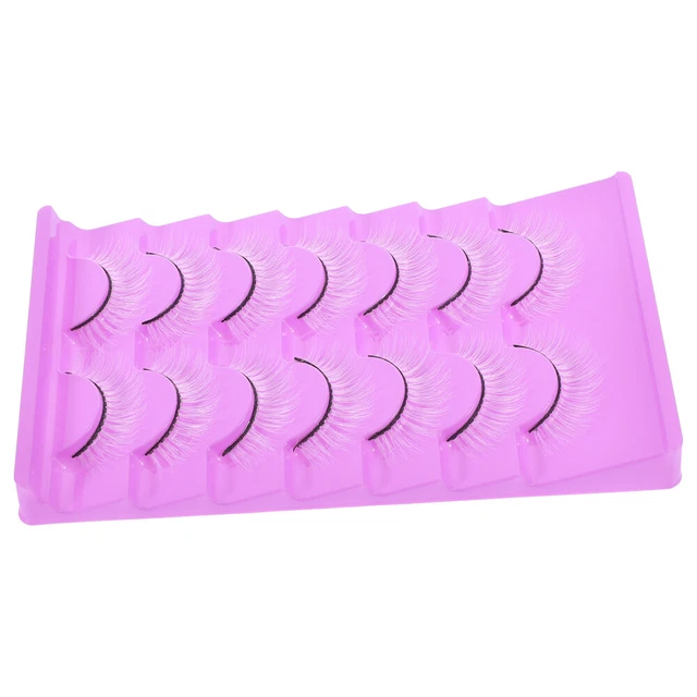 7 pares de pestañas postizas blancas blancas para mujer
