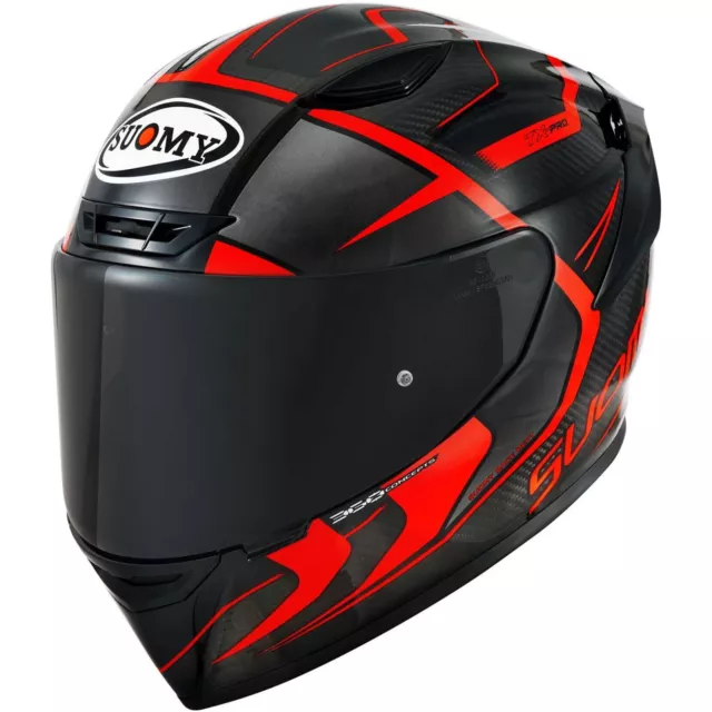 Casco INTEGRALE moto Suomy TX-PRO CARBON ADVANCE ROSSO tg L RED helmet casque 2