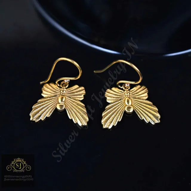 Mode Femme Papillon Pendantes Boucles D'Oreilles Minimaliste Cadeau Bijoux