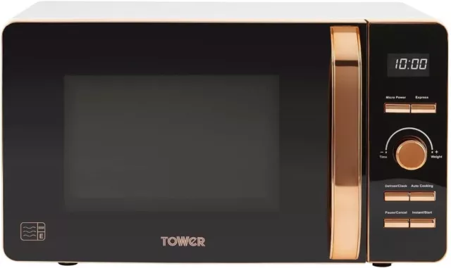 Brooklyn black and rose store gold microwave