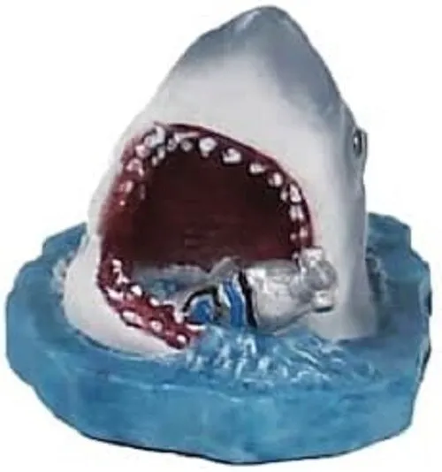 Penn-Plax Jaws Aquarium Decoration –Small Jaws With Air Tank 2.5"wide x 1.25"tal