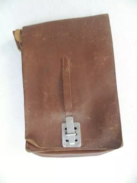 Vecchia borsa per carte marrone seconda guerra mondiale - Wehrmacht borsa per segnalatori - borsa per rilevatore