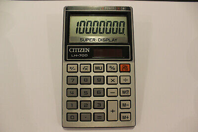 Calculadora Vintage Citizen Lh-700 Super Display 2 Power Cell Leer Descripción