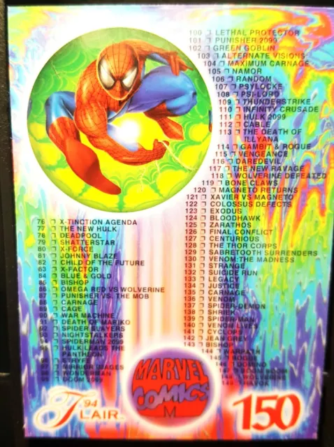 1994 Flair Marvel Universe Trading Cards Singles U-pick A Card